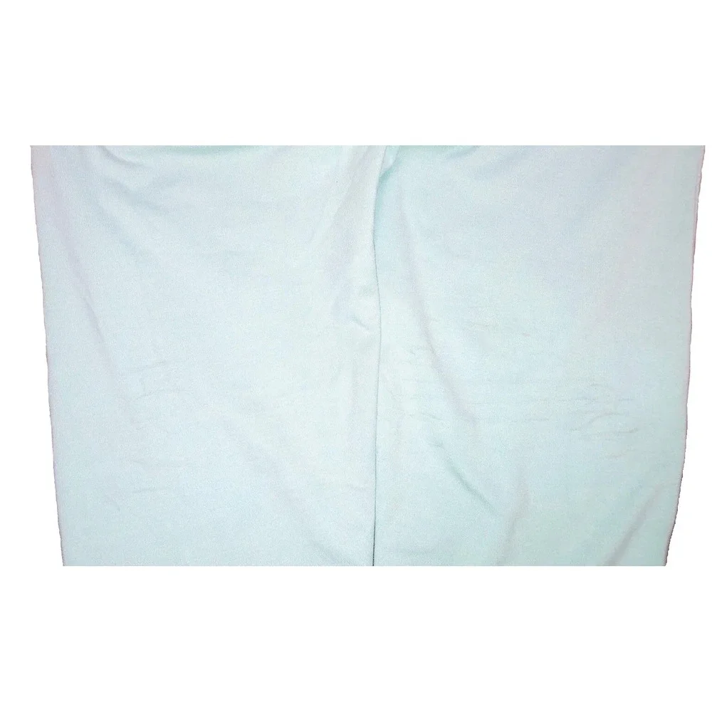 Gymshark Leggings Women's‎ M Navy Blue Mint Colorblock Cross Over Waist *stains